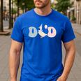 Dad Daddy Of The Birthday Silly Goose Family Men's Casual T-Shirt Royal Blue