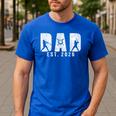 Dad Est 2026 Baseball Dad To Be New Baby Daddy Father's Day Men's Casual T-Shirt Royal Blue