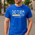 Dad Est 2026 Daddy To Be Promoted To Daddy Soon To Be Dad Men's Casual T-Shirt Royal Blue