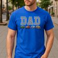 Dad Family Crew Monster Truck Lover Birthday Matching Men's Casual T-Shirt Royal Blue
