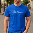 Dad Grandpa Great Grandpa Fathers Day Great Grandpa Men's Casual T-Shirt Royal Blue