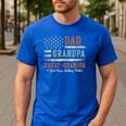 Dad Grandpa Great Grandpa I Just Keep Getting Better Men's Casual T-Shirt Royal Blue