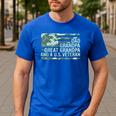 Dad Grandpa Great Grandpa Veteran Fathers Day Great Grandpa Men's Casual T-Shirt Royal Blue
