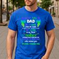 For My Dad In Heaven Touching Tribute For Passed Away Father Men's Casual T-Shirt Royal Blue For My Dad In Heaven Touching Tribute For Passed Away Father Men's Casual T-Shirt Royal Blue
