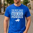 Dad Of Horse Lover Equestrian Horseback Rider Men's Casual T-Shirt Royal Blue