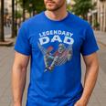 Dad Legendary Saying Men's Casual T-Shirt Royal Blue