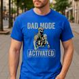 Dad Mode Activated Tactical Baby Carrier Military Father Men's Casual T-Shirt Royal Blue