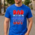 Dad And Mom Birthday Boy Spider Family Matching Men's Casual T-Shirt Royal Blue