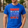 Dad And Mom Mommy Birthday Boy Spider Family Matching Men's Casual T-Shirt Royal Blue