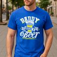 Dad Needs A Beer Button Up Shirts Beer Drinking Lover Men's Casual T-Shirt Royal Blue