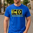 Dad Periodic Table Of Elements Men's Casual T-Shirt Royal Blue Dad Periodic Table Of Elements Men's Casual T-Shirt Royal Blue