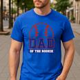 Dad Of Rookie 1st Birthday Baseball Theme Matching Party Men's Casual T-Shirt Royal Blue Dad Of Rookie 1st Birthday Baseball Theme Matching Party Men's Casual T-Shirt Royal Blue