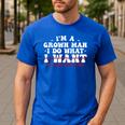 Dad Shirts From Daughter I Do What My Daughter Wants Men's Casual T-Shirt Royal Blue