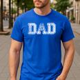 Dad Shirts For Dad Vintage Dad Idea Fathers Day Fun Men's Casual T-Shirt Royal Blue