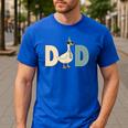 Dad Silly Goose 1st Birthday Family Matching Pocket Men's Casual T-Shirt Royal Blue