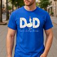 Dad Of The Silly Goose Silly Goose Birthday Matching Family Men's Casual T-Shirt Royal Blue