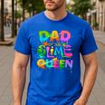 Dad Of The Slime Queen Birthday Family Matching Party Men's Casual T-Shirt Royal Blue Dad Of The Slime Queen Birthday Family Matching Party Men's Casual T-Shirt Royal Blue