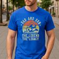 Dad And Son The Legend And The Legacy Dad Men's Casual T-Shirt Royal Blue