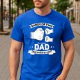 Dad Squared Fathers Day Dad Of Two Cool Daddy Of 2 Men's Casual T-Shirt Royal Blue