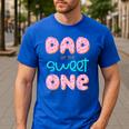 Dad Of Sweet One First Birthday Matching Family Donut Theme Men's Casual T-Shirt Royal Blue Dad Of Sweet One First Birthday Matching Family Donut Theme Men's Casual T-Shirt Royal Blue
