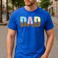 Dad Of The Sweet One Ice Cream 1st First Family Father's Day Men's Casual T-Shirt Royal Blue Dad Of The Sweet One Ice Cream 1st First Family Father's Day Men's Casual T-Shirt Royal Blue