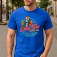 Dad Tax Making Sure It's Not Poison Father's Day Men's Casual T-Shirt Royal Blue