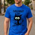 Dad Threenager Dad Daddy Of A Threenager Men's Casual T-Shirt Royal Blue