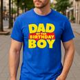Dad Of The Toy Birthday Boy Story Theme B-Day Men's Casual T-Shirt Royal Blue