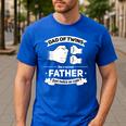 Dad Of Twins 2024 Father Twice As Cool Father's Day Twin Dad Men's Casual T-Shirt Royal Blue