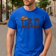 Dad Western Family Matching Birthday Cowboy Cowgirl Men's Casual T-Shirt Royal Blue