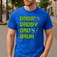 Dada Daddy Dad Bruh Father's Day Game Pixel Men's Casual T-Shirt Royal Blue