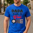 Dada Of The Fast One Car Racing Dad 1St Birthday Boy Men's Casual T-Shirt Royal Blue