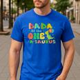 Dada Of The One-A-Saurus 1st Birthday Boy Dinosaur Family Men's Casual T-Shirt Royal Blue Dada Of The One-A-Saurus 1st Birthday Boy Dinosaur Family Men's Casual T-Shirt Royal Blue