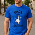 Dada Of The Silly Goose First Birthday Family Matching Men's Casual T-Shirt Royal Blue