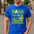 Dada Of The Three Rex Birthday Dinosaur Family Matching Men's Casual T-Shirt Royal Blue