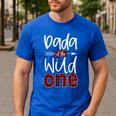Dada Of The Wild One Buffalo Plaid Lumberjack 1st Birthday Men's Casual T-Shirt Royal Blue Dada Of The Wild One Buffalo Plaid Lumberjack 1st Birthday Men's Casual T-Shirt Royal Blue