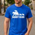 Daddy Bear 3 Cubs Shirt Daddy Bear 3 Kids Tshirt Dad 3 Kids Men's Casual T-Shirt Royal Blue