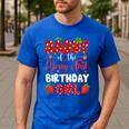Daddy Of The Berry First Birthday Of Girl Strawberry Men's Casual T-Shirt Royal Blue