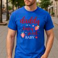 Daddy Of A Berry Sweet One Strawberry Baby First Birthday Men's Casual T-Shirt Royal Blue