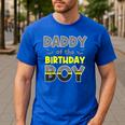 Daddy Of The Birthday Boy Bat Family Party Theme Boys Men's Casual T-Shirt Royal Blue