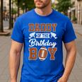 Daddy Of The Birthday Boy Football Party Family Matching Men's Casual T-Shirt Royal Blue