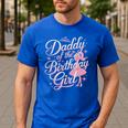 Daddy Of The Birthday Girl Doll Birthday Kid Family Matching Men's Casual T-Shirt Royal Blue