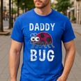 Daddy Bug Ladybug Lover Cute Dad Small Men's Casual T-Shirt Royal Blue