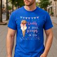 Daddy Dad Ice Cream Third Birthday Three Scoops Of Fun Men's Casual T-Shirt Royal Blue