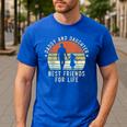 Daddy And Daughter Best Friends For Life Dad Father's Day Men's Casual T-Shirt Royal Blue Daddy And Daughter Best Friends For Life Dad Father's Day Men's Casual T-Shirt Royal Blue