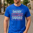 Daddy Daughter Squad Fathers Day Matching Dad And Daughter Men's Casual T-Shirt Royal Blue