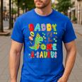 Daddy Of The One-A-Saurus 1St Birthday Boy Dinosaur Men's Casual T-Shirt Royal Blue