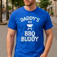 Daddys BBQ Buddy Cute Barbecue Family Match Boys Girls Kids Men's Casual T-Shirt Royal Blue