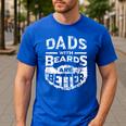 Dads With Beards Are Better Distressed Men's Casual T-Shirt Royal Blue