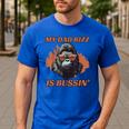 Dad's Birthday Father's Day Dad RIzz Is Bussin' Men's Casual T-Shirt Royal Blue